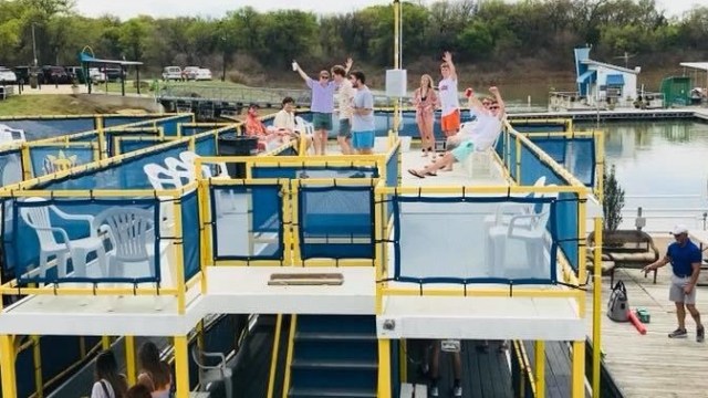 a group of people on a boat