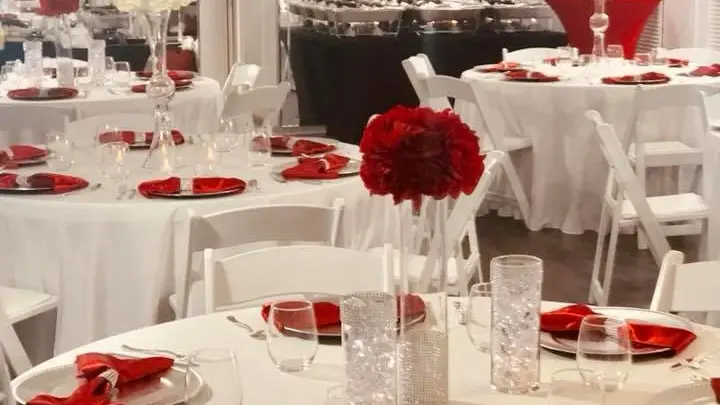 a group of people sitting at a dining table