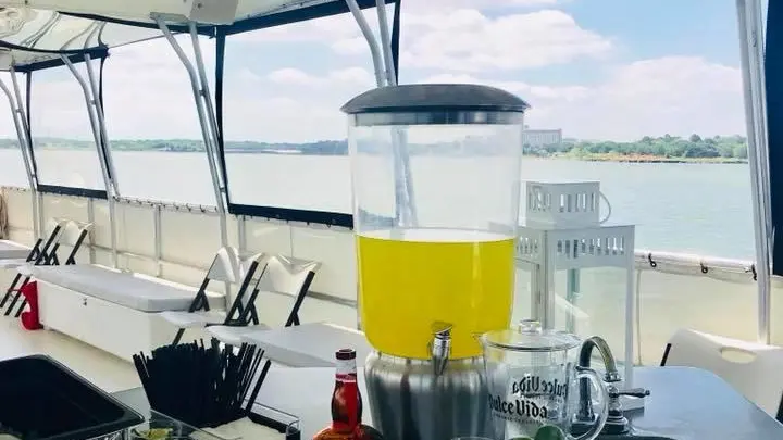 a boat sitting on top of a table