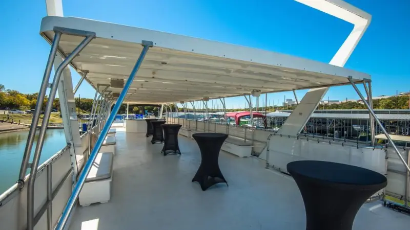 a wooden boat in a body of water