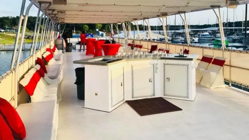 a boat sitting on top of a table