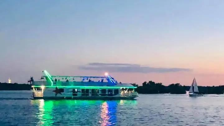 a boat on a body of water