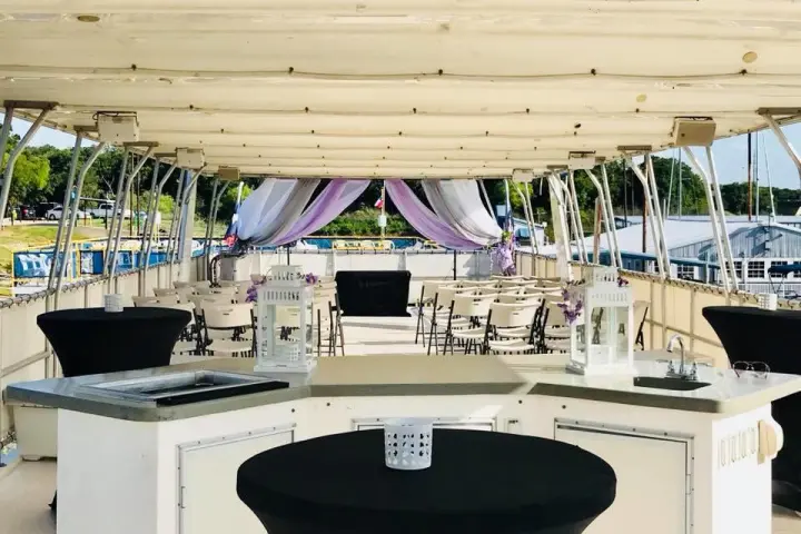 a boat sitting on top of a table