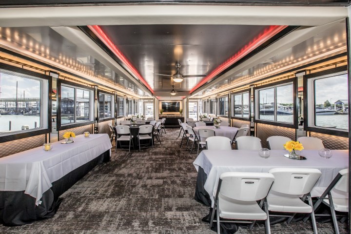 a group of people sitting at a train station
