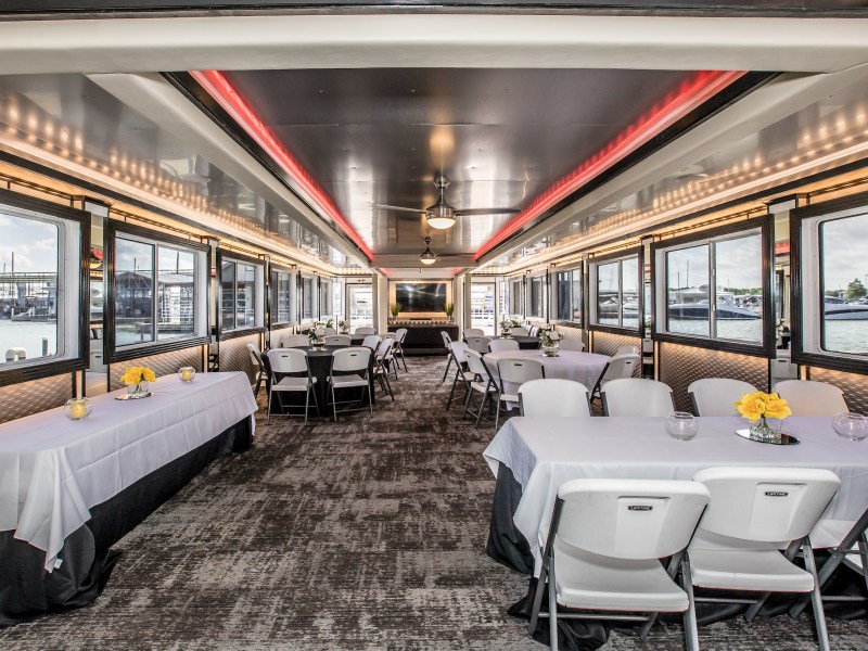 a group of people sitting at a train station