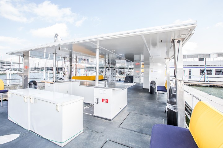 a truck that is sitting on the tarmac at an airport