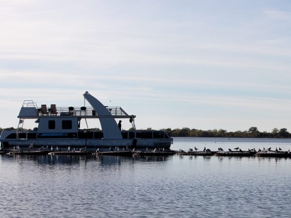 a large ship in a body of water