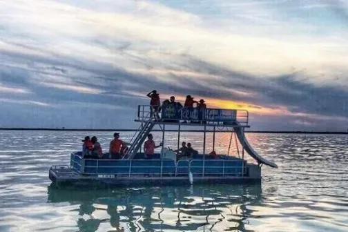 a small boat in a body of water